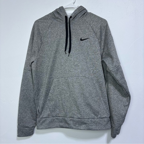 Nike Men's Therma-Fit Hoodie Sweatshirt Small Gray Athletic Athleisure Gym - Picture 1 of 10